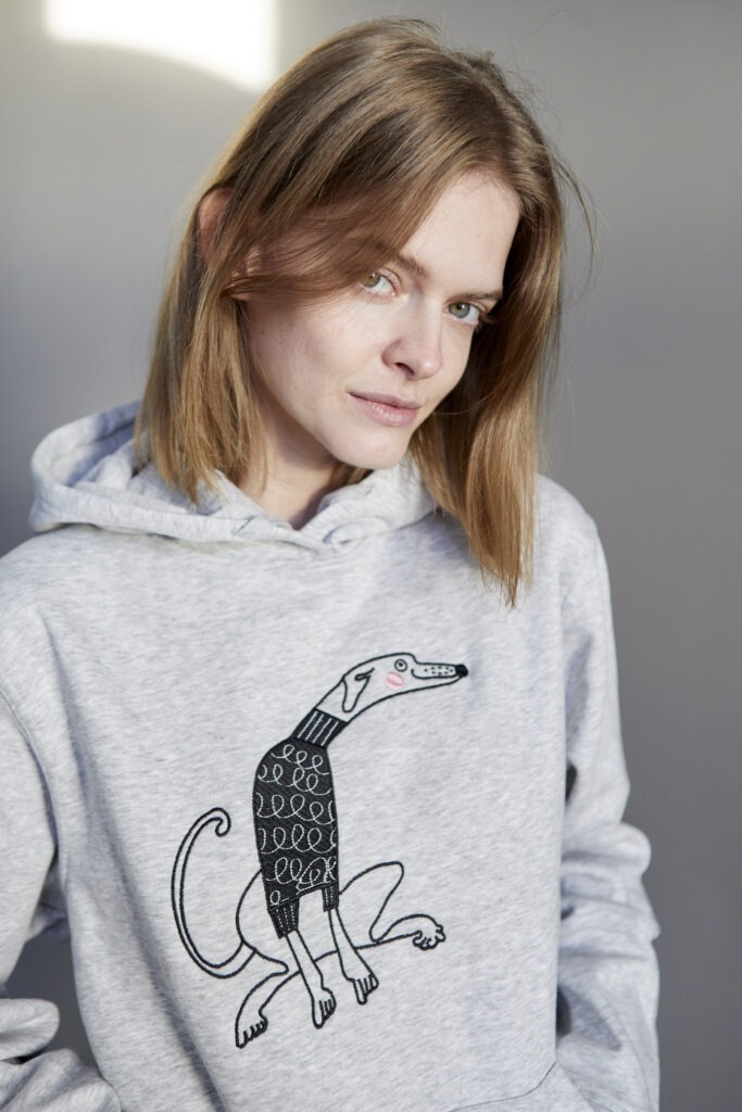 Whippet szara bluza
